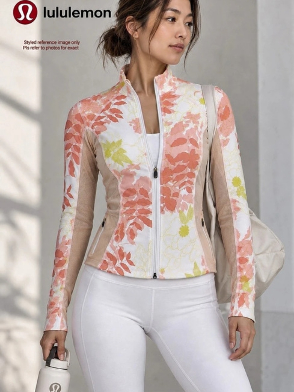 lululemon Jacket Rare Floral Like New No Tags "Catch Me In The Air" Style